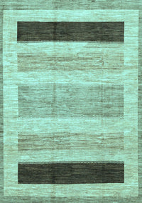 Abstract Light Blue Modern Rug, abs3305lblu