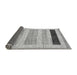 Sideview of Abstract Gray Modern Rug, abs3305gry