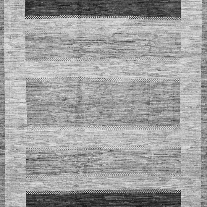 Machine Washable Abstract Gray Modern Rug, wshabs3305gry