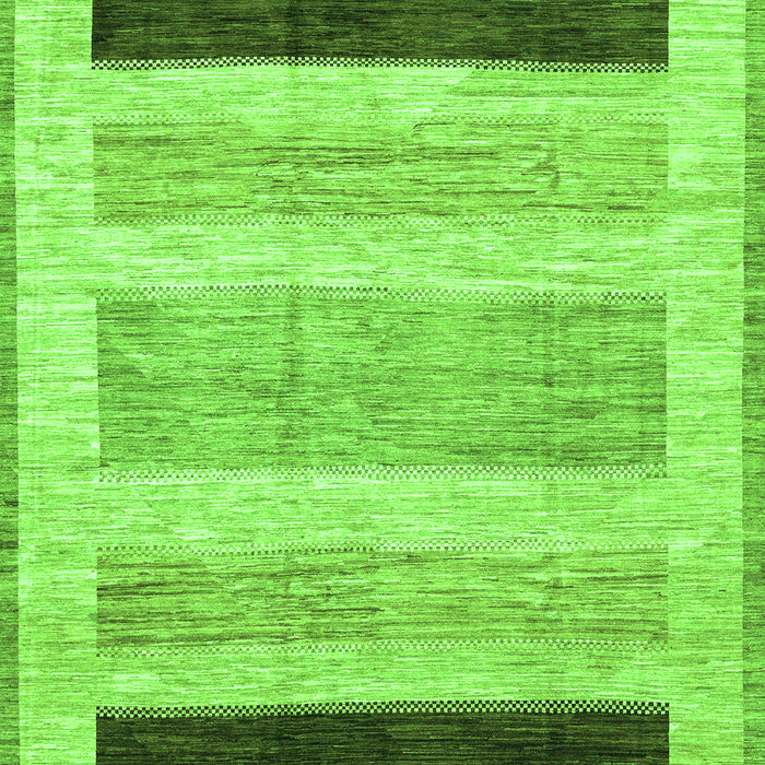 Machine Washable Abstract Green Modern Area Rugs, wshabs3305grn