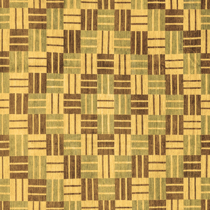 Square Abstract Brown Modern Rug, abs3306brn