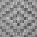 Square Abstract Gray Modern Rug, abs3306gry