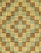 Abstract Golden Brown Yellow Modern Rug, abs3306