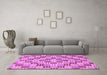 Machine Washable Abstract Purple Modern Area Rugs in a Living Room, wshabs3306pur