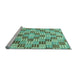 Sideview of Machine Washable Abstract Light Blue Modern Rug, wshabs3306lblu