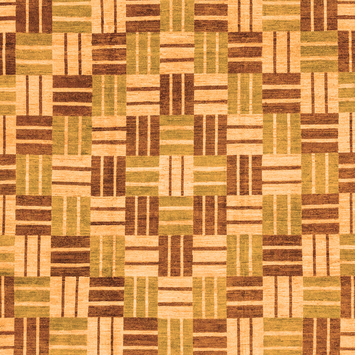 Machine Washable Abstract Orange Modern Area Rugs, wshabs3306org