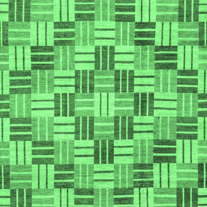Machine Washable Abstract Emerald Green Modern Area Rugs, wshabs3306emgrn