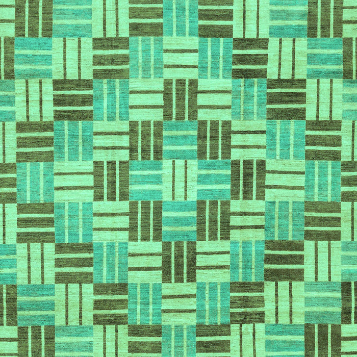 Machine Washable Abstract Turquoise Modern Area Rugs, wshabs3306turq