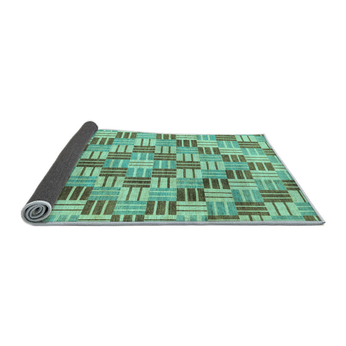 Sideview of Abstract Light Blue Modern Rug, abs3306lblu