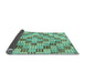 Sideview of Abstract Light Blue Modern Rug, abs3306lblu