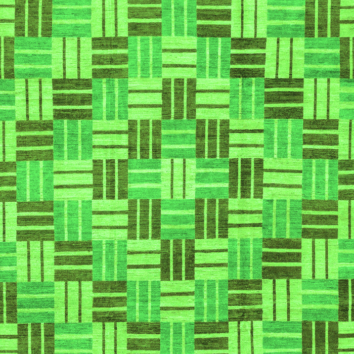 Machine Washable Abstract Green Modern Area Rugs, wshabs3306grn