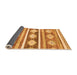 Sideview of Abstract Orange Modern Rug, abs3307org