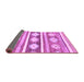 Sideview of Abstract Purple Modern Rug, abs3307pur