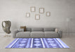 Machine Washable Abstract Blue Modern Rug in a Living Room, wshabs3307blu