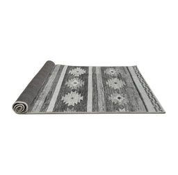 Sideview of Abstract Gray Modern Rug, abs3307gry