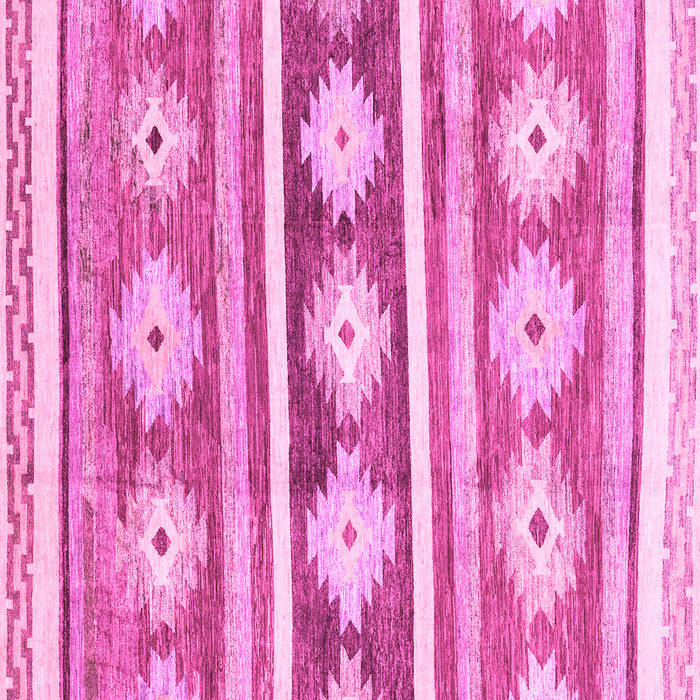 Square Abstract Pink Modern Rug, abs3307pnk