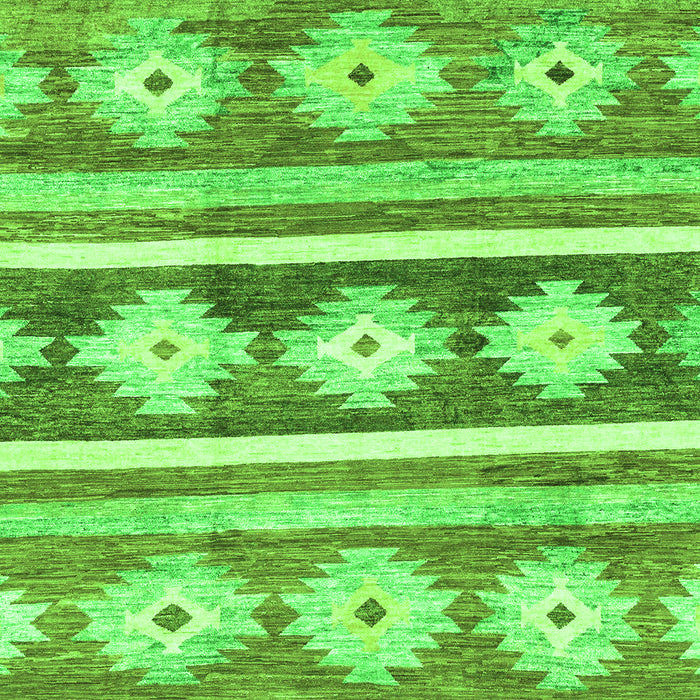 Abstract Green Modern Rug, abs3307grn
