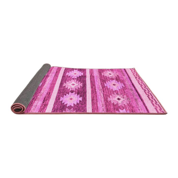 Sideview of Abstract Pink Modern Rug, abs3307pnk