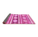 Sideview of Abstract Pink Modern Rug, abs3307pnk