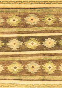 Abstract Brown Modern Rug, abs3307brn