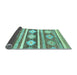 Sideview of Abstract Light Blue Modern Rug, abs3307lblu