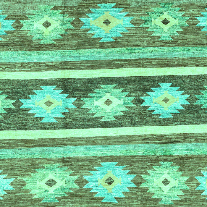Abstract Turquoise Modern Rug, abs3307turq