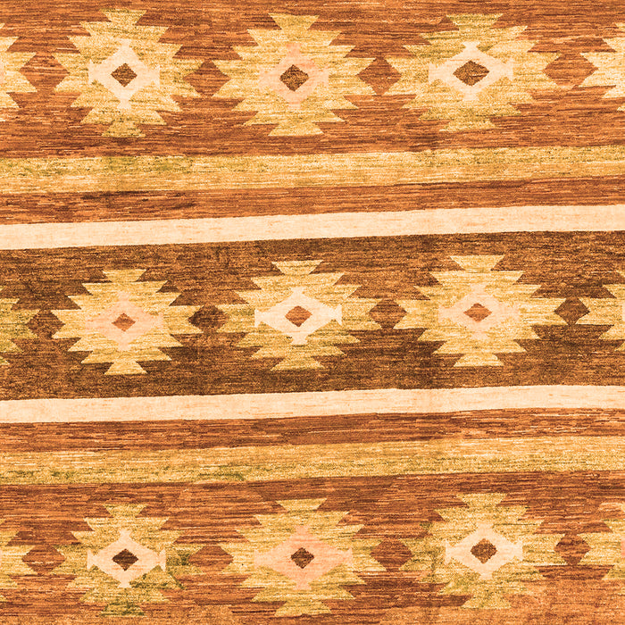 Abstract Orange Modern Rug, abs3307org