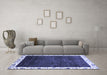 Machine Washable Abstract Blue Modern Rug in a Living Room, wshabs3308blu