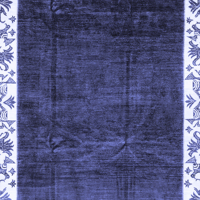 Abstract Blue Modern Rug, abs3308blu