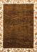 Abstract Orange Modern Rug, abs3308org