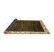 Sideview of Abstract Brown Modern Rug, abs3308brn