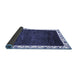 Sideview of Abstract Blue Modern Rug, abs3308blu