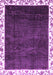 Machine Washable Abstract Purple Modern Area Rugs, wshabs3308pur