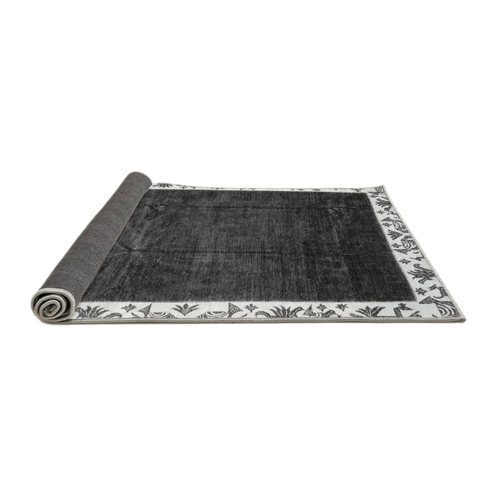Sideview of Abstract Gray Modern Rug, abs3308gry