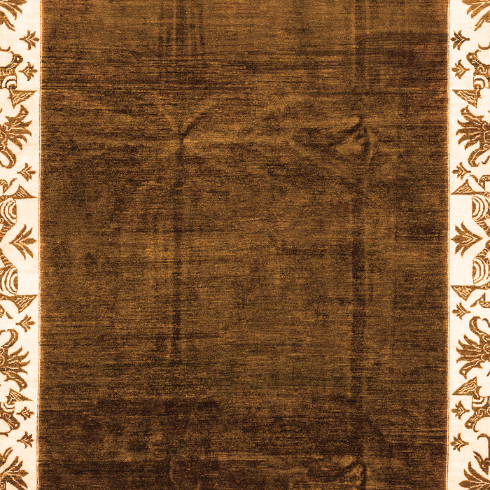 Machine Washable Abstract Orange Modern Area Rugs, wshabs3308org