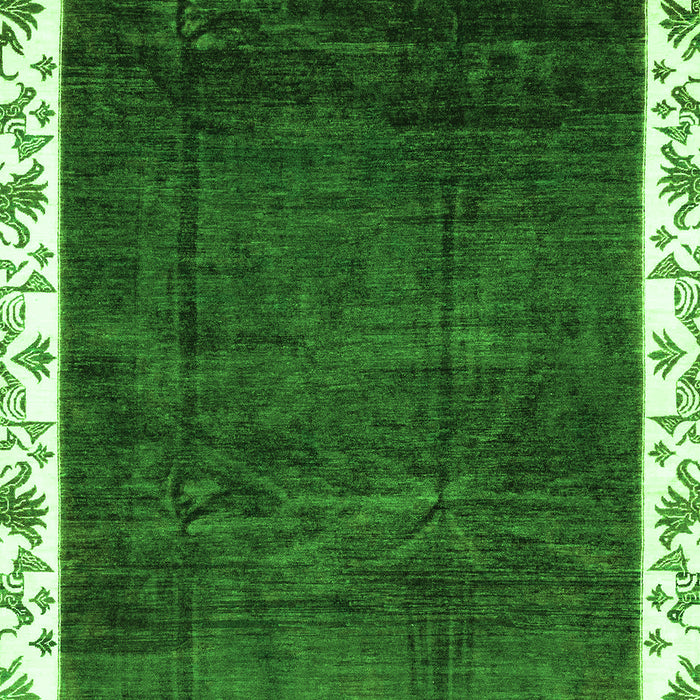 Abstract Green Modern Rug, abs3308grn