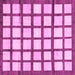 Square Machine Washable Checkered Pink Modern Rug, wshabs3309pnk