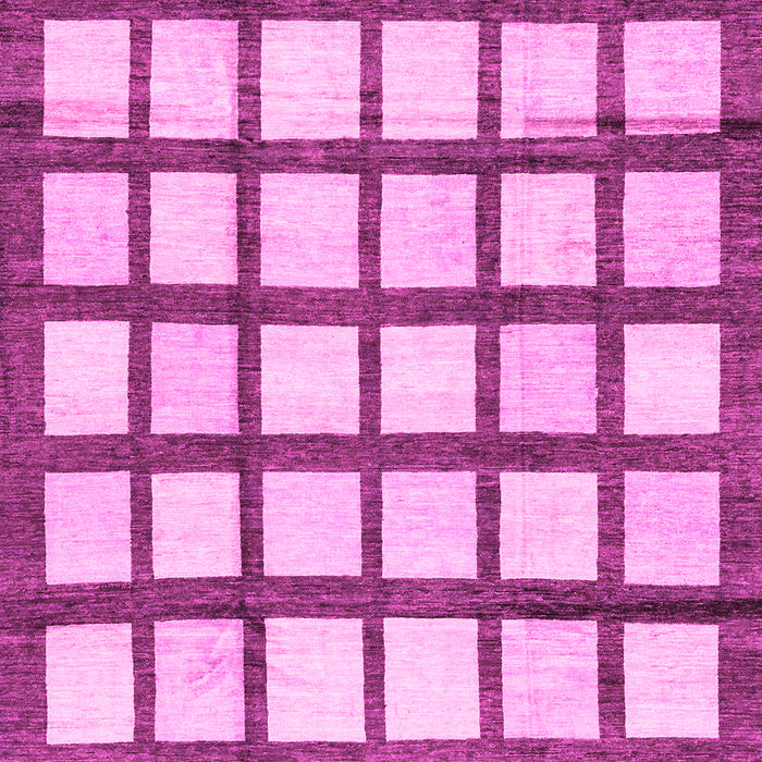 Machine Washable Checkered Pink Modern Rug, wshabs3309pnk