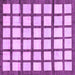 Square Checkered Purple Modern Rug, abs3309pur