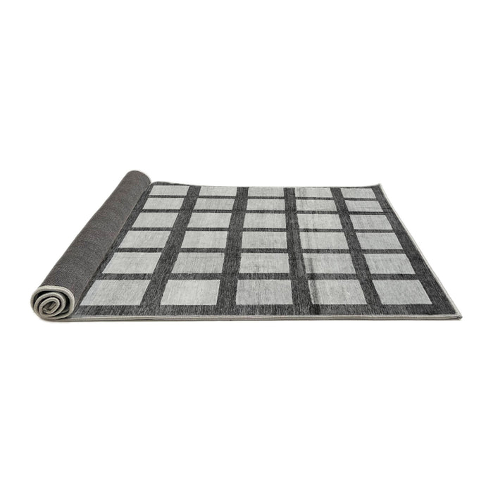 Sideview of Checkered Gray Modern Rug, abs3309gry