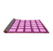 Sideview of Checkered Pink Modern Rug, abs3309pnk