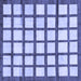 Square Machine Washable Checkered Blue Modern Rug, wshabs3309blu