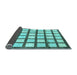 Sideview of Checkered Light Blue Modern Rug, abs3309lblu