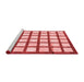 Modern Red Washable Rugs