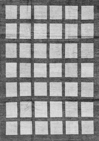 Checkered Gray Modern Rug, abs3309gry