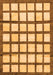Machine Washable Checkered Orange Modern Area Rugs, wshabs3309org