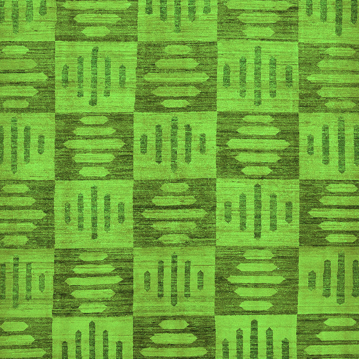 Machine Washable Abstract Green Modern Area Rugs, wshabs330grn