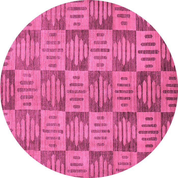 Round Abstract Purple Modern Rug, abs330pur