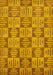 Machine Washable Abstract Yellow Modern Rug, wshabs330yw