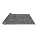 Sideview of Abstract Gray Modern Rug, abs330gry